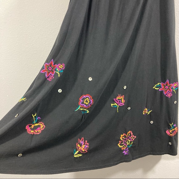 Vintage Embroidered Maxi Skirt Size Medium - Picture 3 of 6